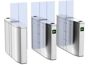 Wholesale Automatic RFID Pedestrian Barrier Gate Arc Shaped Translational Turnstile from china suppliers