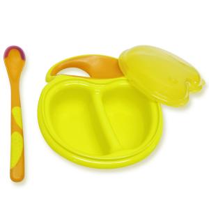 Wholesale BPA FREE Yellow Easy Grip Baby Feeding Bowls And Spoons from china suppliers