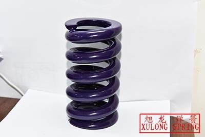 purple powder coated heavy machine compression springs 