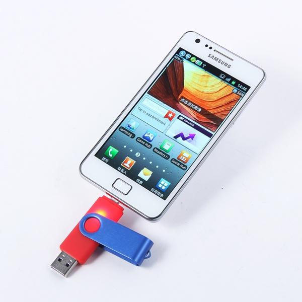 Hot 2015 Kongst Colorful mobile phone dual usb flash drive/otg usb flash drive