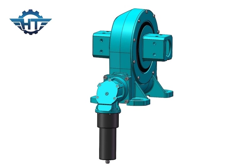 Small Single Axis Worm Slew Drive With IP66 House Panel Mounting Tracking System
