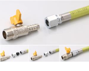 Wholesale DN10 brass quick hose connector for Home Gas Appliances ISO9001 from china suppliers