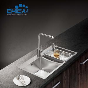 Wholesale Handmade House Double Bowl Apron Front Stainless Steel Kitchen Sinks from china suppliers