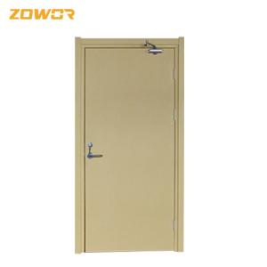 Wholesale 45mm Unequal Leaf Fire Safety Door Galvanized Steel Frosted Orange Color from china suppliers