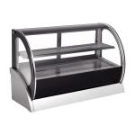 Curved Glass Cake Fridge Showcase Easy Thorough Cleaning