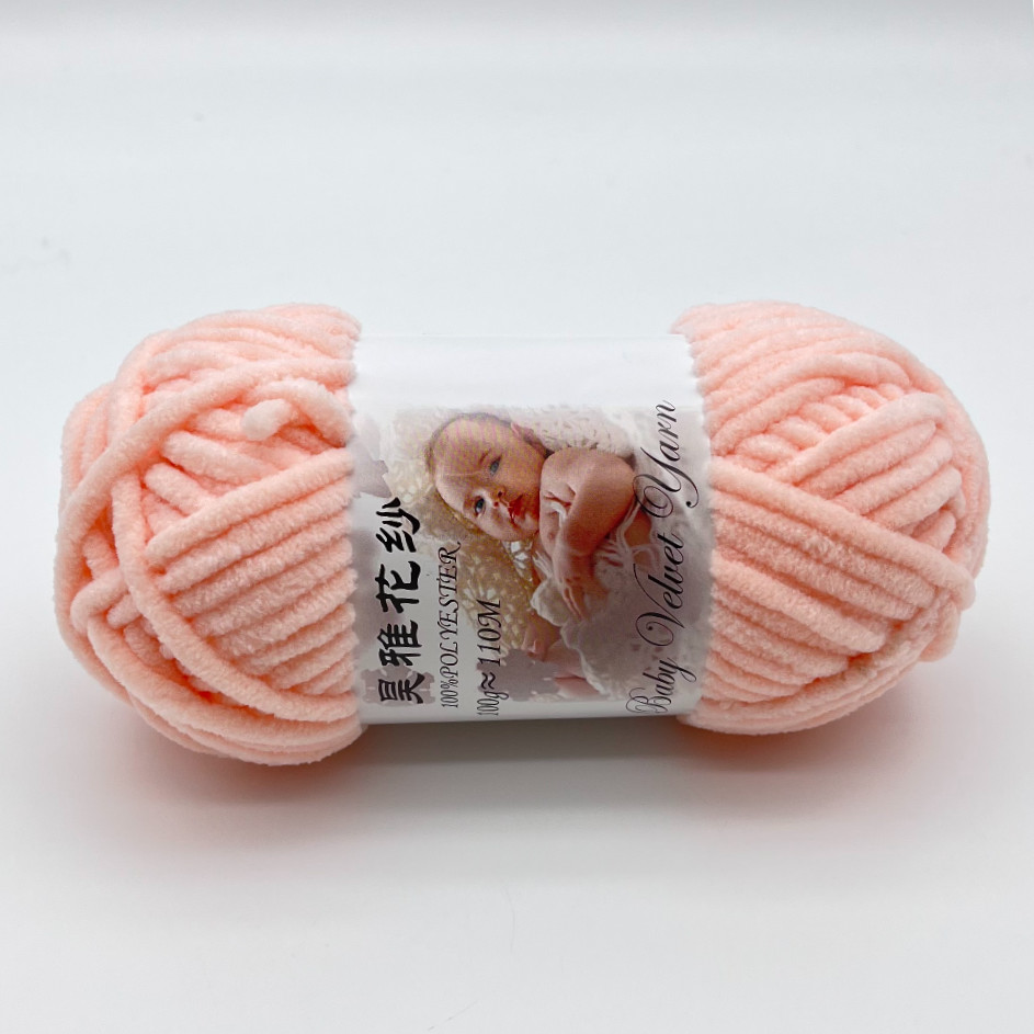 Versatile Velvet Chenille Yarn With Pattern Various Colors For Warm Blankets