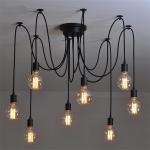 Home Decoration LED Personality Spider Chandelier American Country Style
