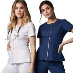 Custom Cotton And Polycotton Workwear Hospital Medical Scrub