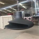 Villa Decorative Roof Mounted Suspended Real Flame Hanging Wood Fireplace