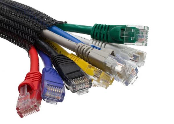 Abrasion Resistant Automotive Braided Sleeving Office Line Wiring Harness