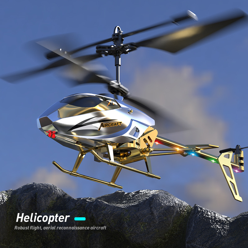 Crash Resistant 3.5-inch Remote Control Helicopter USB Charging for Plastic Flying Toys