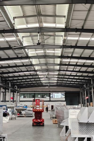 5 Blades Big Diameter Warehouse Ceiling Fans Industrial Strength Cooling