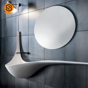 Wholesale Acrylic Resin Unique Wall Hung Wash Hand Basin White Color Resists Discoloration from china suppliers