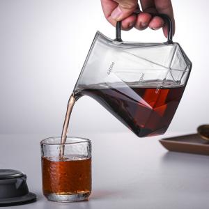 Wholesale Borosilicate Glass Coffee Pot Heat-Resistant Pour over Espresso Filter Dripper Cup from china suppliers