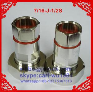 Wholesale DIN 7/16 male connector clamp type for 1/2superflex cable all brass PIM 1.15 from china suppliers