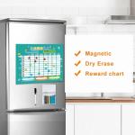 Preschool Toys Children English Magnetic Reward Chart Dry Erase Weekly Monthly
