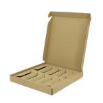 Small Perfume Bottle Rigid Box Packaging Compartment Book Shape Kraft Paper Gift