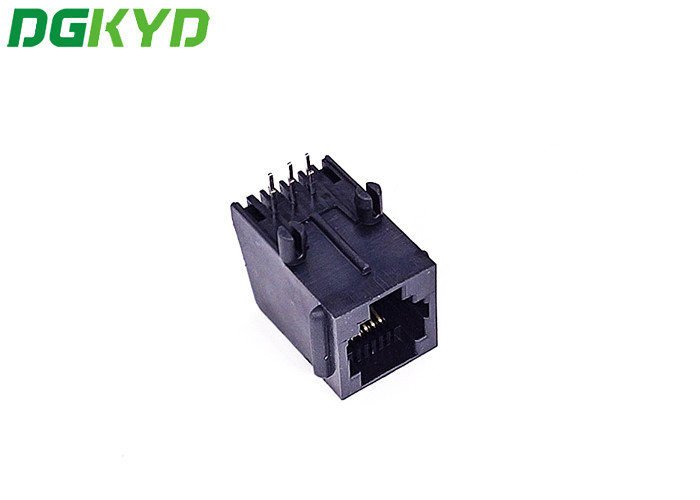 DGKYD5721E1166IWA1DB1057 Single Port 180 Degree TAB UP RJ45 Modular Connector With PBT Housing
