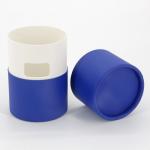 Lovely Recycled Paper Tube Box With Window , Gift Round Paper Cylinder Candle