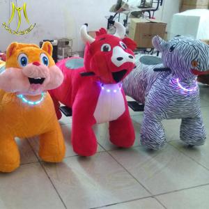 Wholesale Hansel hot selling moving electric kids amusement plush electric animal ride from china suppliers