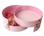 Multifunctional Cylinder Shaped Corrugated Box , Round Jewelry Case 4color