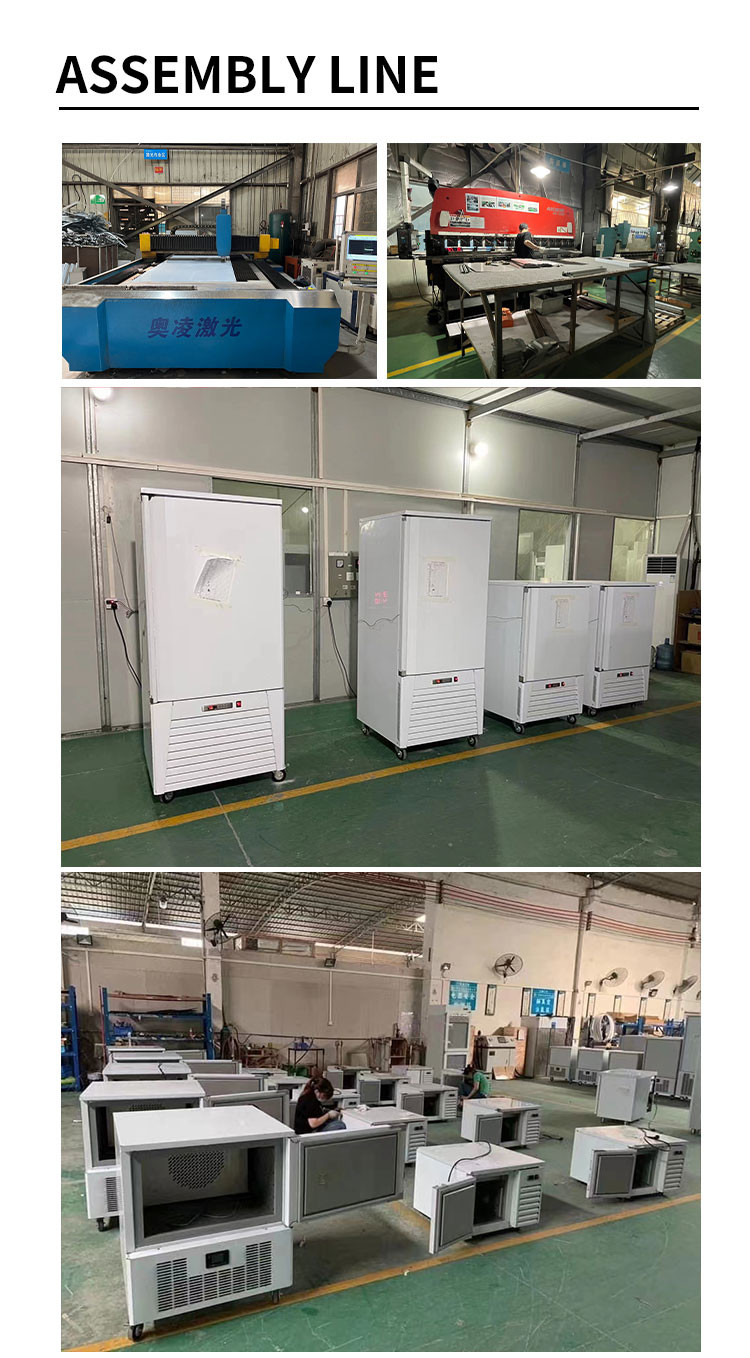 Rapid Upright Commercial Chiller And Freezer Deep Freezer Kitchen Blast Chiller