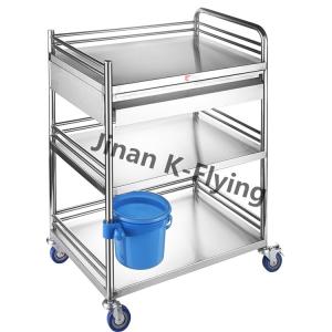 Wholesale 201 304 SS Three - Layer Treatment Medical Trolley Cart from china suppliers