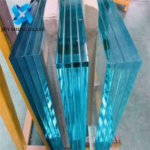 China Tempered Bullet Proof Glass Laminated Solid Structure Flat Shape on sale