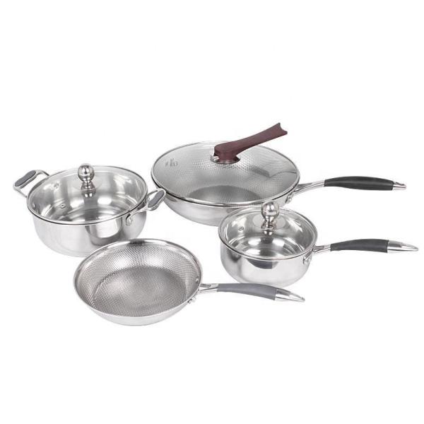 304 Stainless Steel Pot Set Combination Pot Set Thickened Three Layers Non Stick