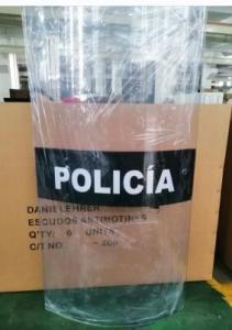 Wholesale Anti Riot Police shield police shield， transparent polycarbonate shield from china suppliers
