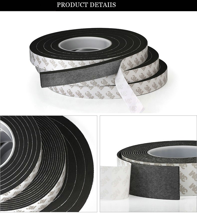 One Sided Adhesive Foam Tape Closed Cell Freon Proof For Protection / Gluing