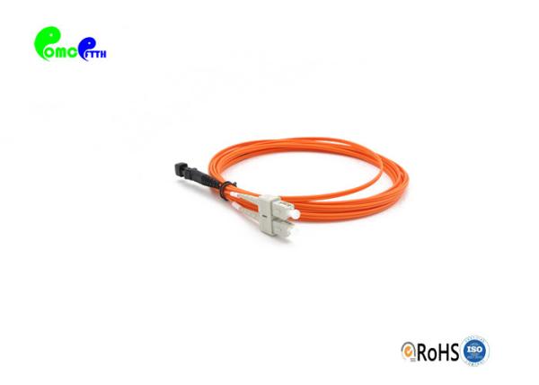 OM2 3M Duplex SC PC- MTRJ PC 50/125 Fiber Optic Patch Cables LSZH 2.0mm Orange