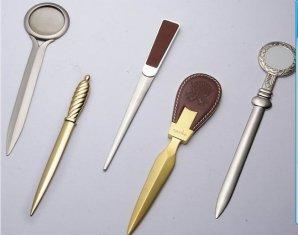 Wholesale Popular zinc alloy gold / silver metal letter opener for promotion from china suppliers
