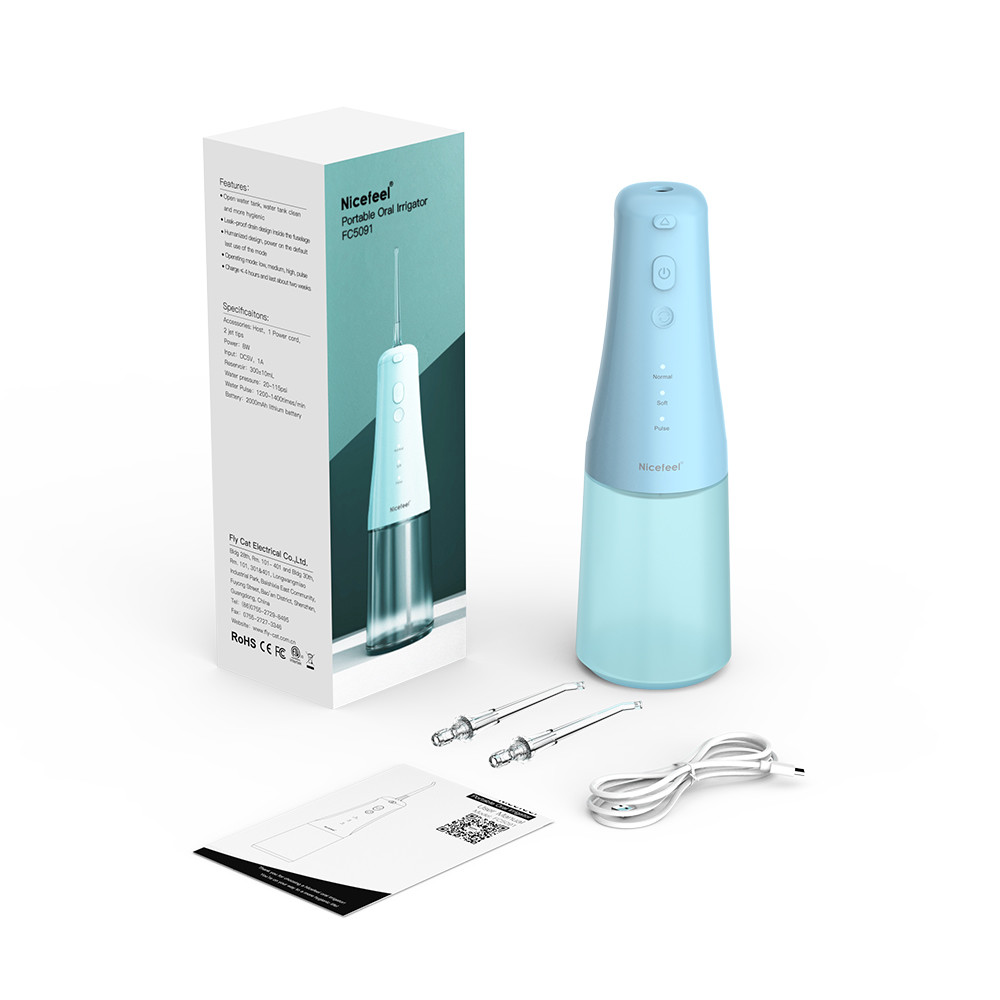Electric Jet Cordless Water Flosser , 300ml Water Jet Dental Flosser