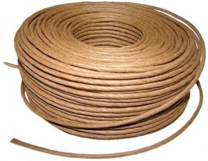 China Cable Filler Yarn Brown Kraft Paper Rope Twisted 5 / 32'' 4mm For Wire on sale