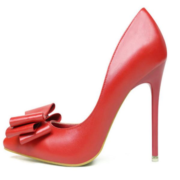 ZM016 3168-2 Fashionable And Elegant Sweet Bow High Heels Stiletto High Heels
