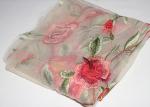 47 Inch Multi Colored Lace Fabric / Wedding Gown Lace Fabric Soft Feel By Azo