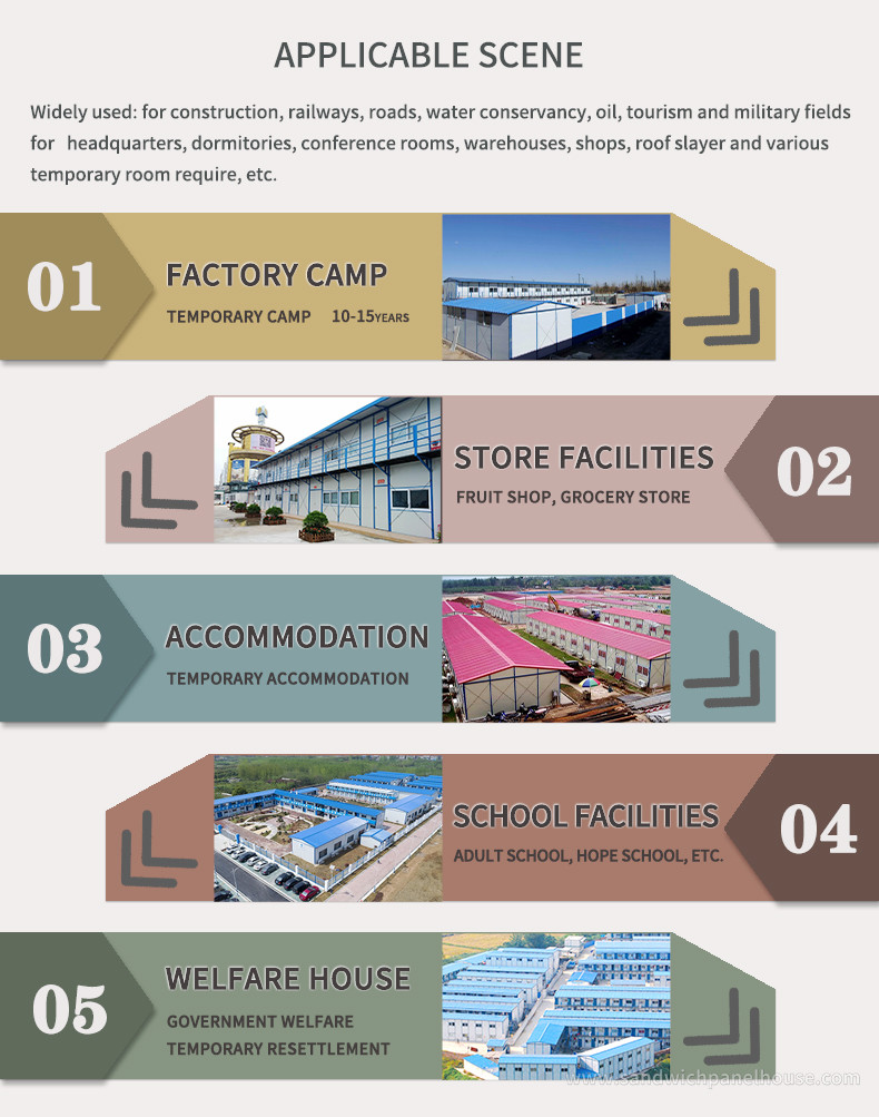 Waterproof Sandwich Panel Container House Portable Site Prefabricated Building