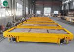 35T Transfer Electric Conducting Rail Self Propelling Flat Trolley