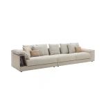 Leatherette 0.8m Modern Living Room Sectional Sofas , Pine Contemporary Leather