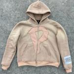 Custom Vintage Faded Oversized French Terry Boxy Cropped Hoodie Mens Distressed