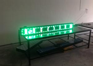 China High Brightness Trivision LED Text Display / outdoor led message boards P10 Single Green on sale