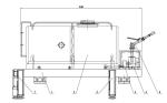 7795x1900x2235mm Underground Utility Vehicle WithLifting Work Platform
