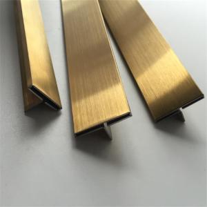 Wholesale T Stainless Steel Gold Silver Aluminium Tile Trim 8mm 10mm from china suppliers