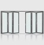 Thermal Break Aluminum Frame Sliding Door Dust Resistant With Tempered Glass