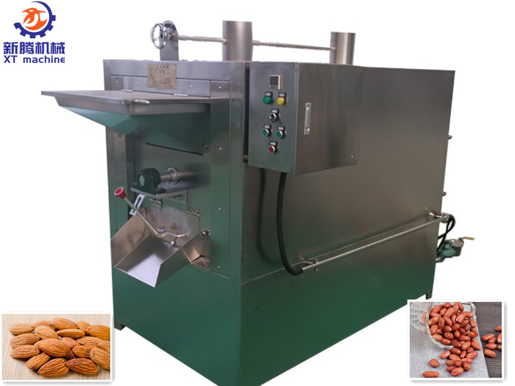 High Capacity Nut Roasting Machine Drum Roaster For Snack Food Industry