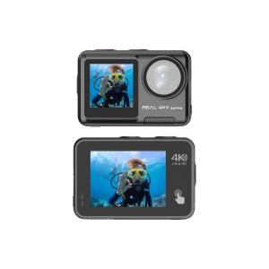 Wholesale 4K Ultra HD Action Camera with 2 Displays 5 Meters Body Waterproof WiFi Sports Cam from china suppliers