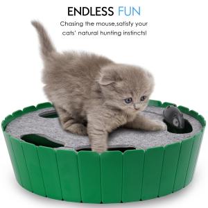 China Electric Interactive Motion Cat Toy Automatic Rotating Teaser Pop Play Hide Seek Hunt on sale