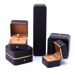 Embossing Logo Grade Leather Jewelry Packaging Box for Bracelet Necklace Watch