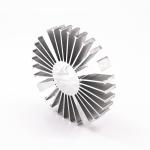 Cylindrical Round Shape Aluminum Extrusion Heat Sink Profiles 6063 T5 Alloy